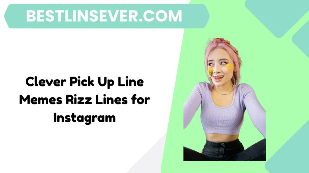 Clever Pick Up Line Memes Rizz Lines for Instagram