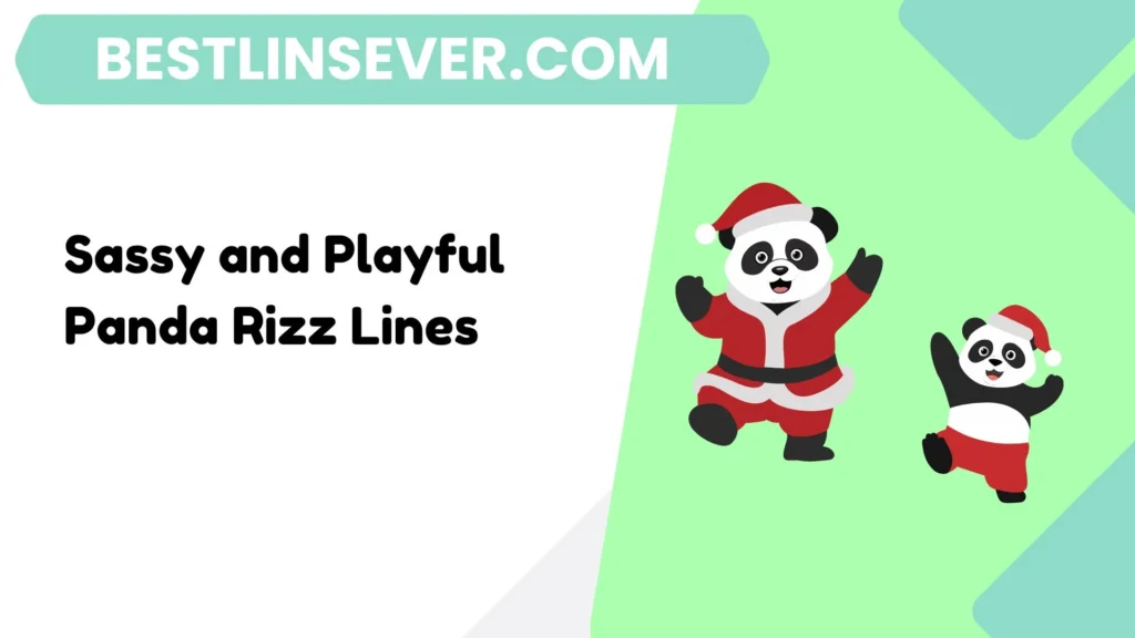 Sassy and Playful Panda Rizz Lines
