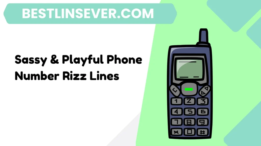 Sassy & Playful Phone Number Rizz Lines