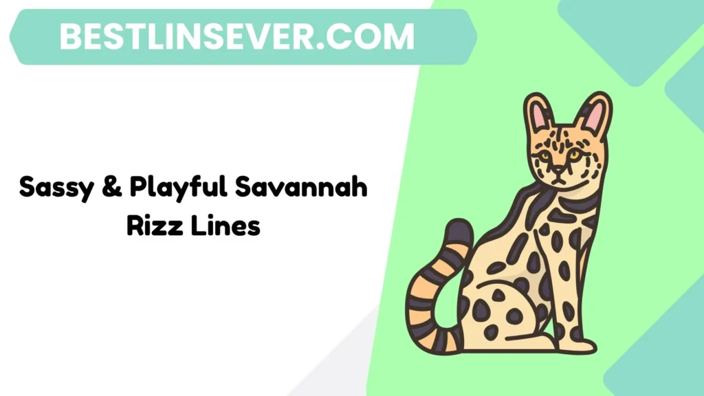 Sassy & Playful Savannah Rizz Lines