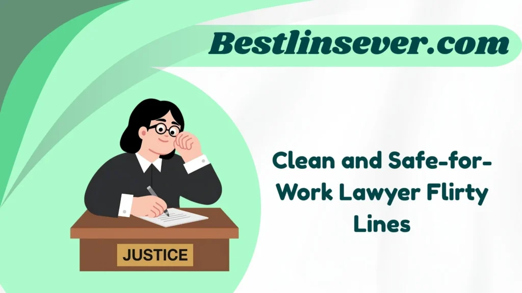 Clean and Safe-for-Work Lawyer Flirty Lines