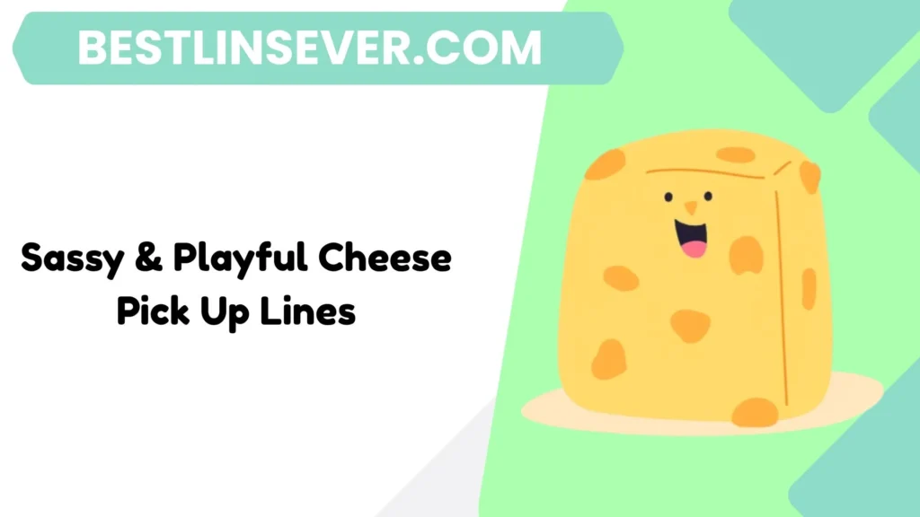 Sassy & Playful Cheese Pick Up Lines