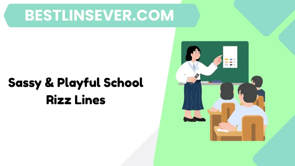 Sassy & Playful School Rizz Lines