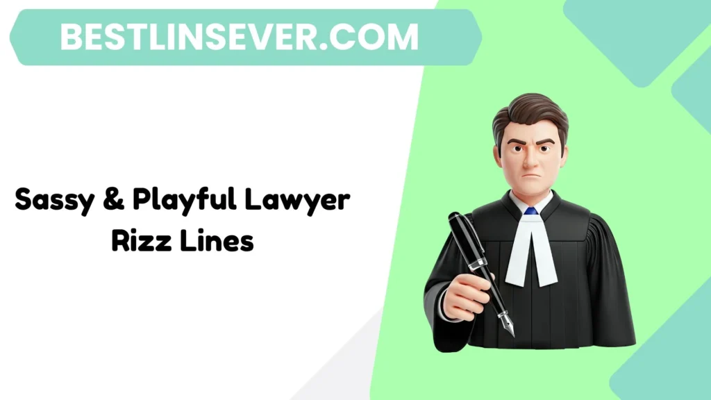 Sassy & Playful Lawyer Rizz Lines